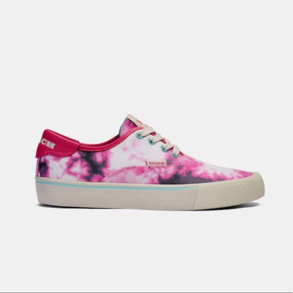 Coach Citysole Skate Sneaker in Bold Pink Tie Dye - Picture 2 of 5